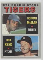 1970 Rookie Stars - Norm McRae, Bob Reed [Poor to Fair]