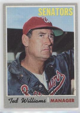 1970 Topps - [Base] #211 - Ted Williams