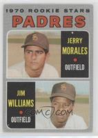 1970 Rookie Stars - Jerry Morales, Jim Williams [Poor to Fair]