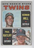 1970 Rookie Stars - Herman Hill, Paul Ratliff [Noted]
