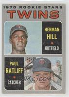 1970 Rookie Stars - Herman Hill, Paul Ratliff [Good to VG‑EX]