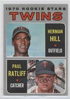 1970 Rookie Stars - Herman Hill, Paul Ratliff