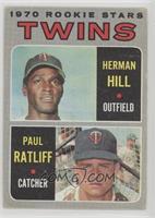 1970 Rookie Stars - Herman Hill, Paul Ratliff [Poor to Fair]