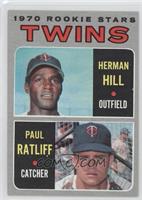 1970 Rookie Stars - Herman Hill, Paul Ratliff