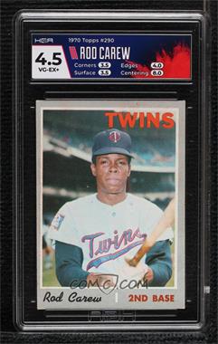 1970 Topps - [Base] #290 - Rod Carew [HGA 4.5 VERY GOOD/EXCELLENT+]