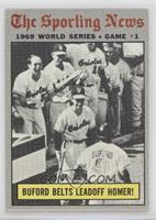 1969 World Series - Buford Belts Leadoff Homer! [Good to VG‑EX]