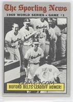 1969 World Series - Buford Belts Leadoff Homer! [Poor to Fair]