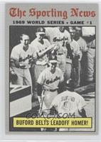 1969 World Series - Buford Belts Leadoff Homer!