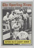 1969 World Series - Buford Belts Leadoff Homer!