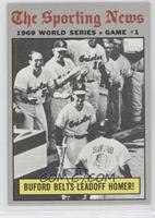 1969 World Series - Buford Belts Leadoff Homer!