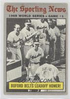 1969 World Series - Buford Belts Leadoff Homer! [Poor to Fair]