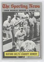 1969 World Series - Buford Belts Leadoff Homer! [Good to VG‑EX]