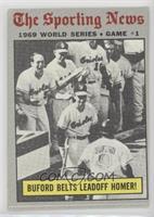 1969 World Series - Buford Belts Leadoff Homer! [Poor to Fair]