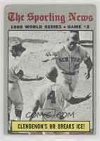 1969 World Series - Clendenon's HR Breaks Ice! [COMC RCR Poor]