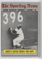 1969 World Series - Agee's Catch Saves the Day! [Good to VG‑EX]