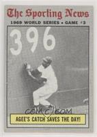 1969 World Series - Agee's Catch Saves the Day! [Good to VG‑EX]