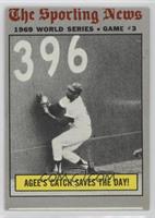 1969 World Series - Agee's Catch Saves the Day! [Poor to Fair]