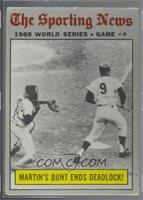 1969 World Series - Martin's Bunt Ends Deadlock! [COMC RCR Poor]