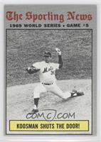 1969 World Series - Koosman Shuts the Door! [Good to VG‑EX]