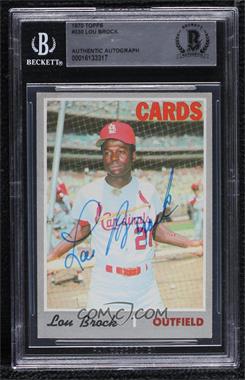 1970 Topps - [Base] #330 - Lou Brock [BAS BGS Authentic]
