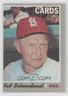 1970 Topps - [Base] #346 - Red Schoendienst