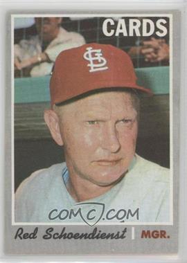 1970 Topps - [Base] #346 - Red Schoendienst