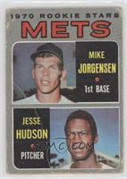 1970 Rookie Stars - Mike Jorgensen, Jesse Hudson [COMC RCR Poor]
