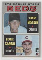 1970 Rookie Stars - Danny Breeden, Bernie Carbo [Good to VG‑EX]