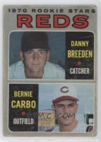 1970 Rookie Stars - Danny Breeden, Bernie Carbo [Poor to Fair]