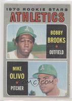 1970 Rookie Stars - Bobby Brooks, Mike Olivo [Poor to Fair]