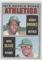 1970 Rookie Stars - Bobby Brooks, Mike Olivo [Noted]