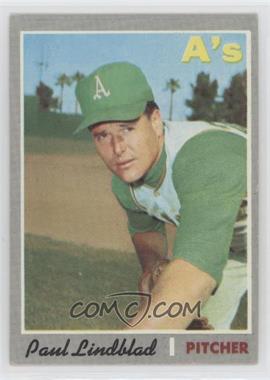 1970 Topps - [Base] #408 - Paul Lindblad