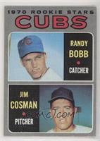 1970 Rookie Stars - Randy Bobb, Jim Cosman [Poor to Fair]