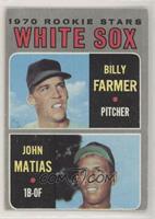 1970 Rookie Stars - Bill Farmer, John Matias [Good to VG‑EX]