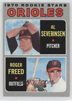 1970 Rookie Stars - Al Severinsen, Roger Freed