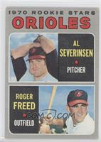 1970 Rookie Stars - Al Severinsen, Roger Freed