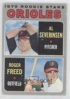 1970 Rookie Stars - Al Severinsen, Roger Freed [Good to VG‑EX]