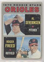 1970 Rookie Stars - Al Severinsen, Roger Freed [Poor to Fair]