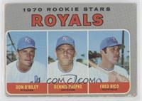 1970 Rookie Stars - Don O'Riley, Dennis Paepke, Fred Rico [Good to VG…