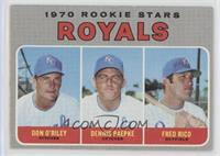 1970 Rookie Stars - Don O'Riley, Dennis Paepke, Fred Rico