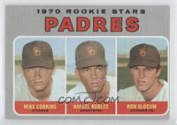 1970 Rookie Stars - Mike Corkins, Rafael Robles, Ron Slocum [Good to …