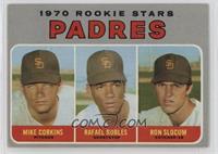 1970 Rookie Stars - Mike Corkins, Rafael Robles, Ron Slocum