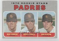 1970 Rookie Stars - Mike Corkins, Rafael Robles, Ron Slocum [Good to …