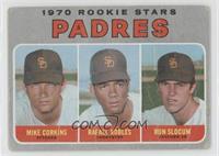1970 Rookie Stars - Mike Corkins, Rafael Robles, Ron Slocum [Poor to …