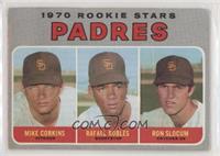 1970 Rookie Stars - Mike Corkins, Rafael Robles, Ron Slocum [Poor to …