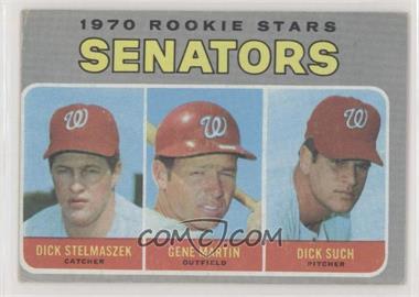 1970 Topps - [Base] #599 - 1970 Rookie Stars - Dick Stelmaszek, Gene Martin, Dick Such [Good to VG‑EX]