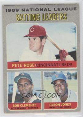 1970 Topps - [Base] #61 - League Leaders - Pete Rose, Roberto Clemente, Cleon Jones