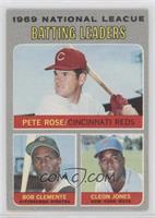 League Leaders - Pete Rose, Roberto Clemente, Cleon Jones