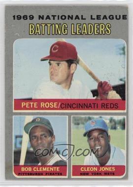 1970 Topps - [Base] #61 - League Leaders - Pete Rose, Roberto Clemente, Cleon Jones