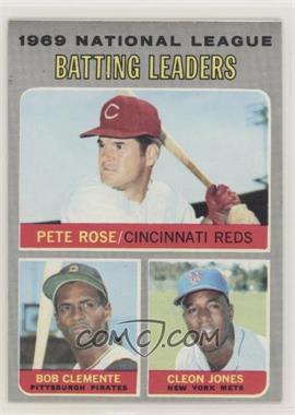 1970 Topps - [Base] #61 - League Leaders - Pete Rose, Roberto Clemente, Cleon Jones